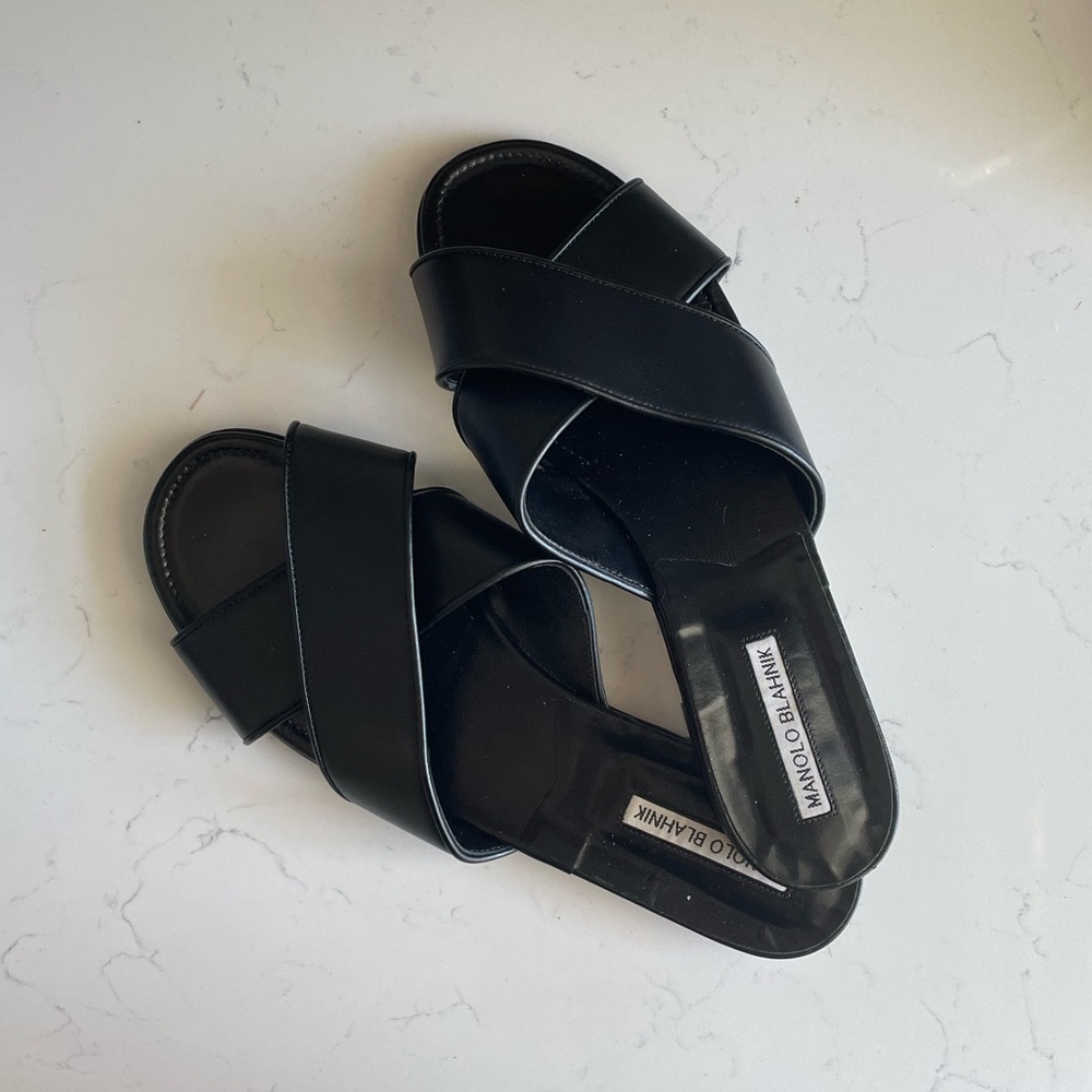 Manolo Blahnik Slides